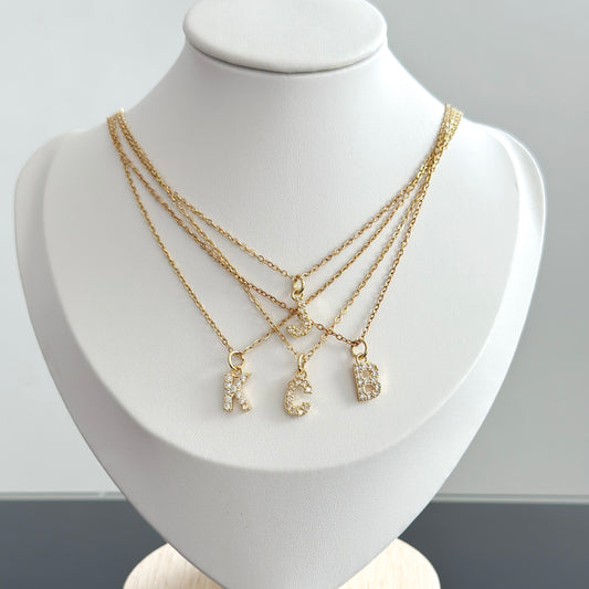 DIAMOND MINI INITIAL NECKLACE